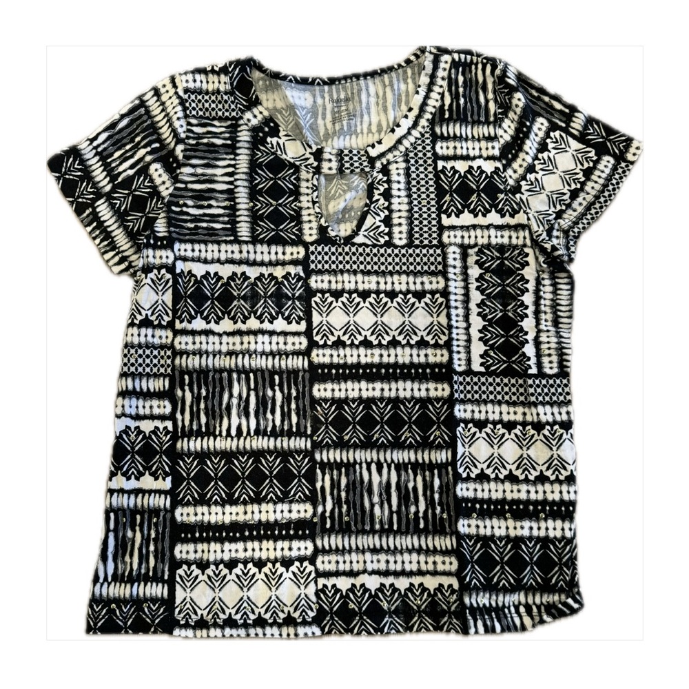 💕 Women’s Rafaella short sleeve top in petite medium